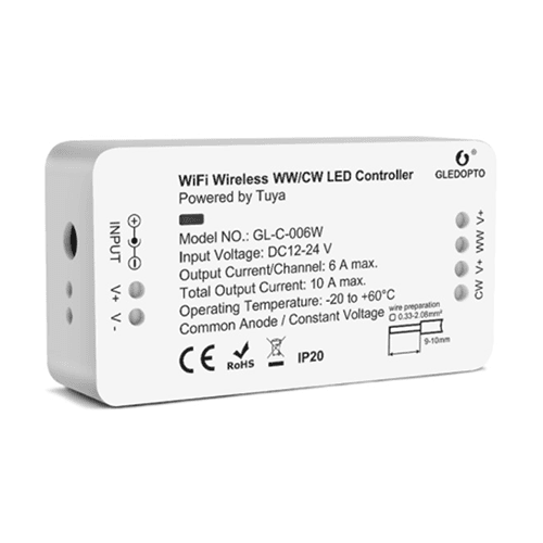 Controller Dual White Tuya WIFI 12-24V