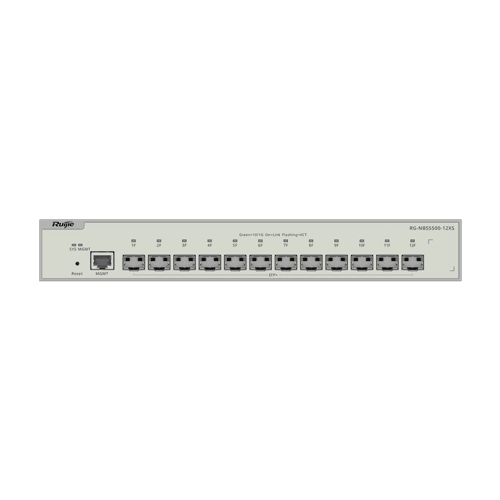 Switch 12 porturi SFP+ 10 Gbps, L3 Cloud Management - Ruijie RG-NBS5500-12XS