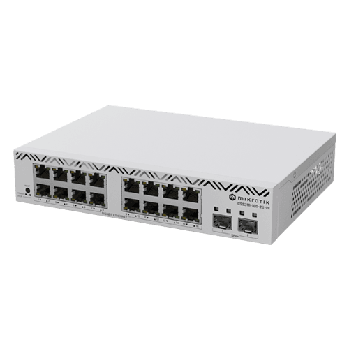 Cloud Smart Switch, 16 x Gigabit, 2 x SFP+ 10Gbps, 1U - Mikrotik CSS318-16G-2S+IN