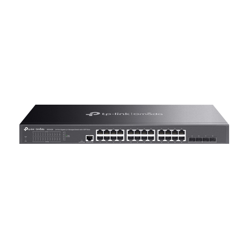 Switch 24 porturi RJ45 Gigabit, 4 x SFP Gigabit, L2 Management, 1U - TP-Link Omada SG3428
