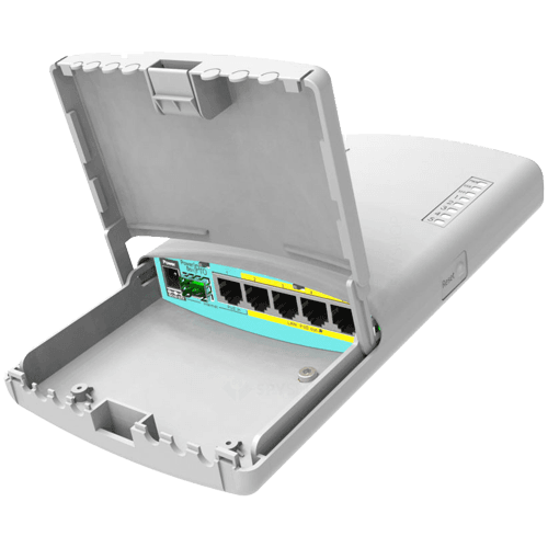Router PowerBox Pro de exterior, 5 x Gigabit 4 PoE, 1 x SFP, RouterOS L4 - Mikrotik RB960PGS-PB