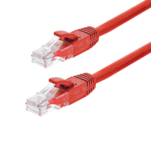 Patch cord Gigabit UTP cat6, LSZH, 5.0m, rosu - ASYTECH Networking TSY-PC-UTP6-5M-R