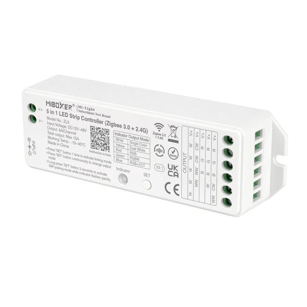MiBoxer ZL5 Controller Banda LED 5in1 (Zigbee 3.0+ 2.4G)
