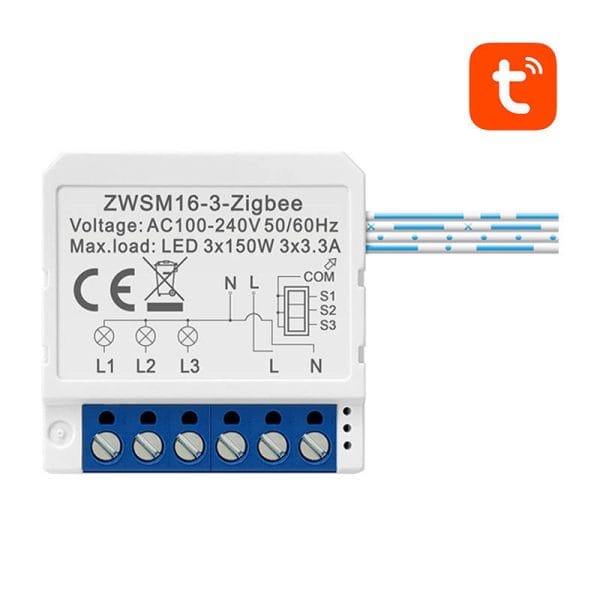 Modul Smart 3 Canale ZigBee TUYA Avatto (cu Nul)