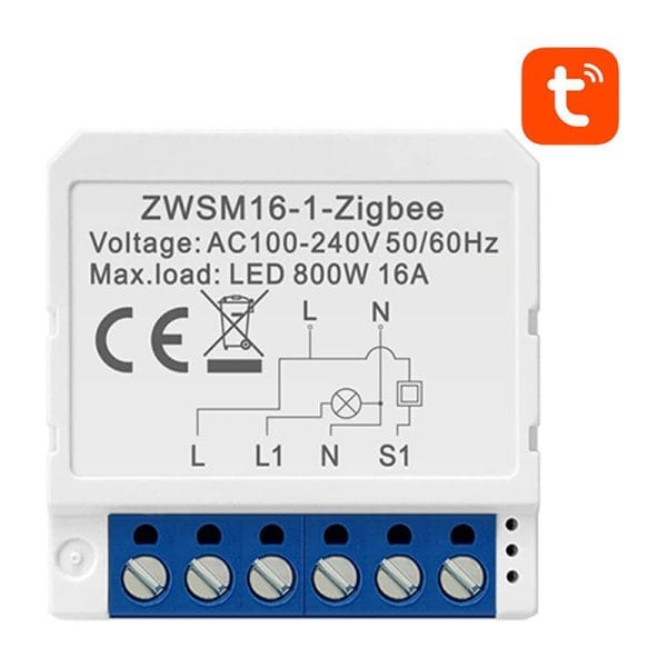 Modul Smart 1 Canal ZigBee TUYA Avatto (cu Nul)