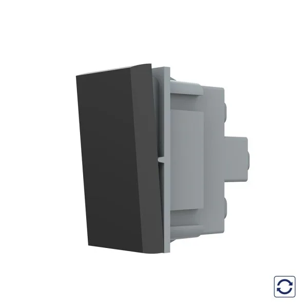Modul Întrerupător Mecanic Simplu cu Revenire 1M LIVOLO - Negru