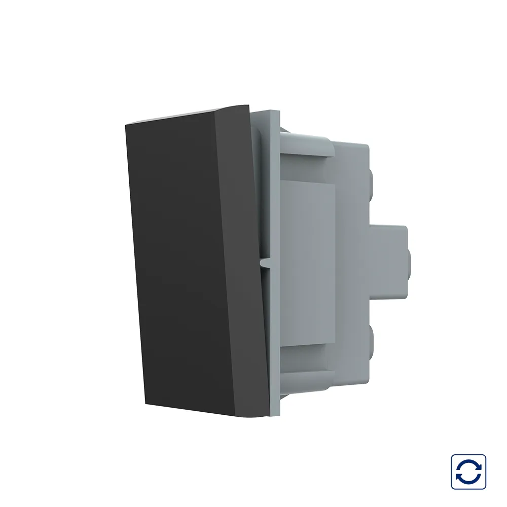 modul intrerupator mecanic simplu cu revenire 1m livolo negru vl fcmh 1bp 01