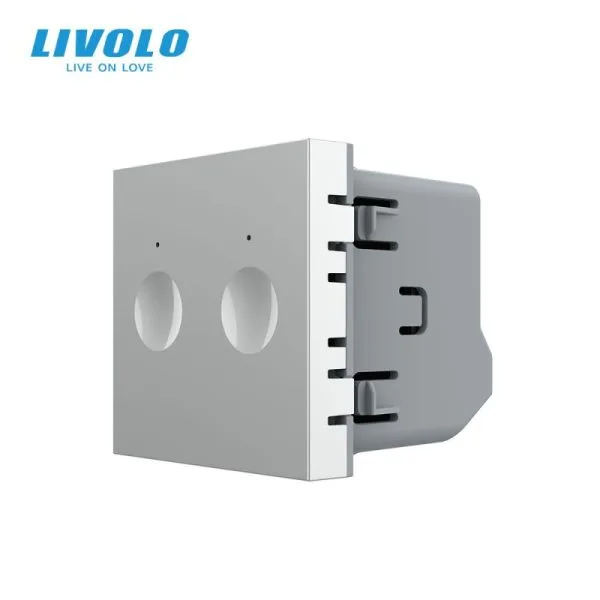 Modul Întrerupător Touch Dublu 2M LIVOLO - Gri