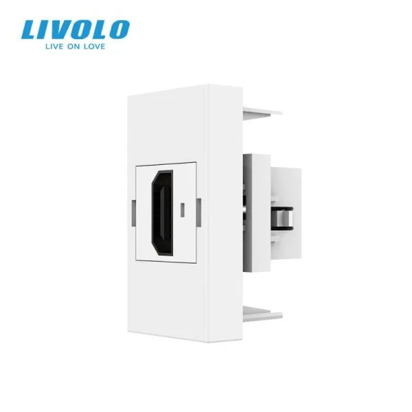 Modul Priză HDMI 1M LIVOLO - Alb