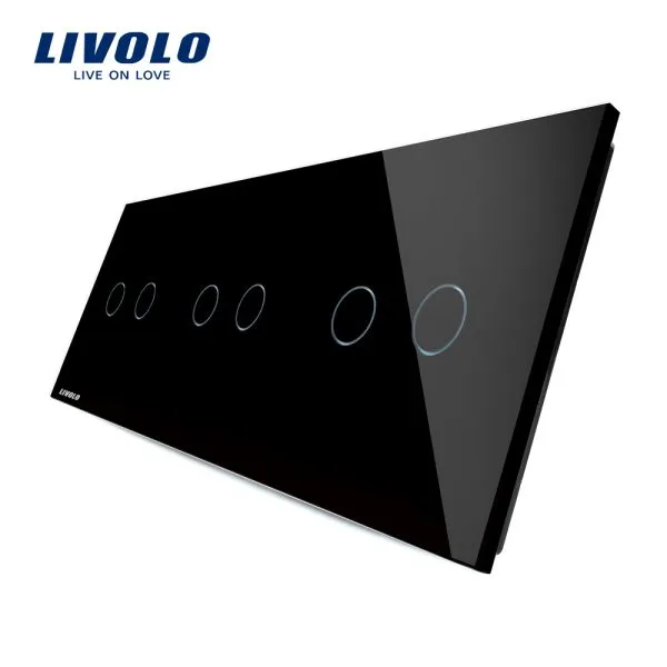 Panou din sticlă Livolo VL-P702/02/02-6B
