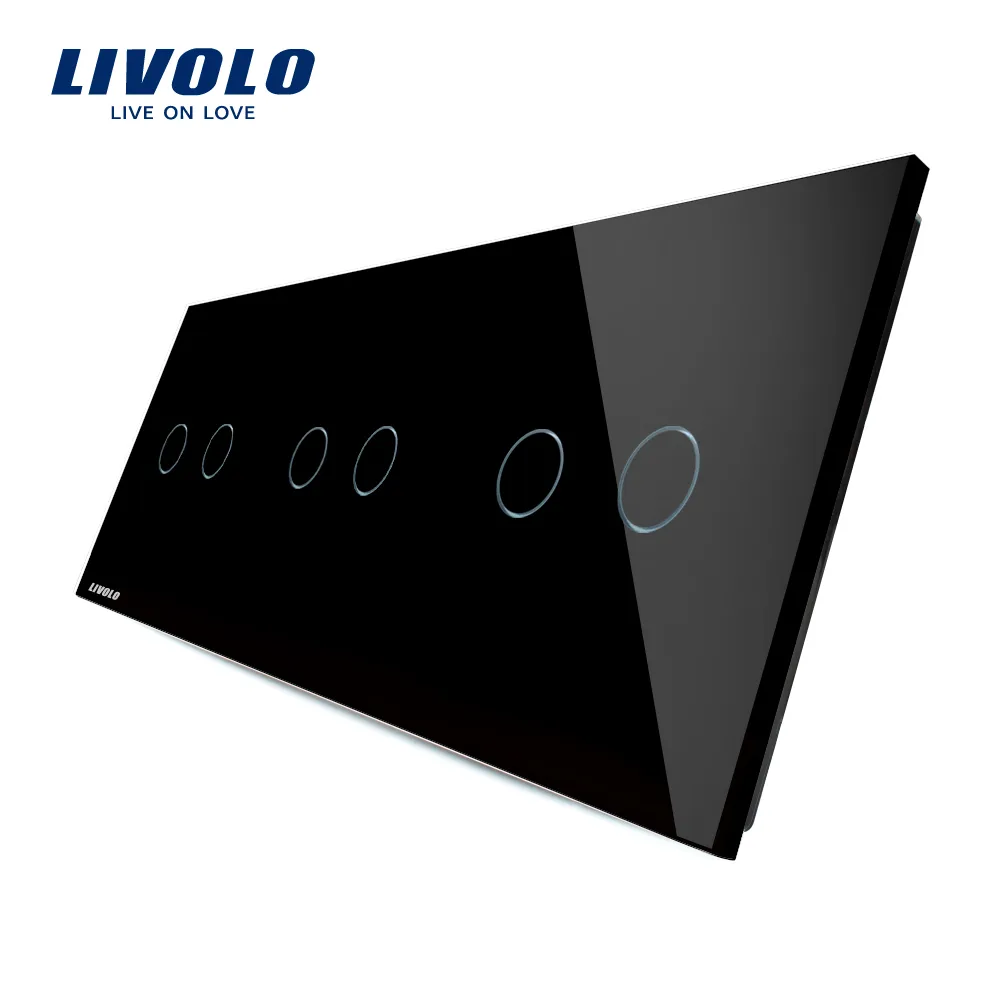 Panou din sticlă Livolo VL-P702/02/02-6B