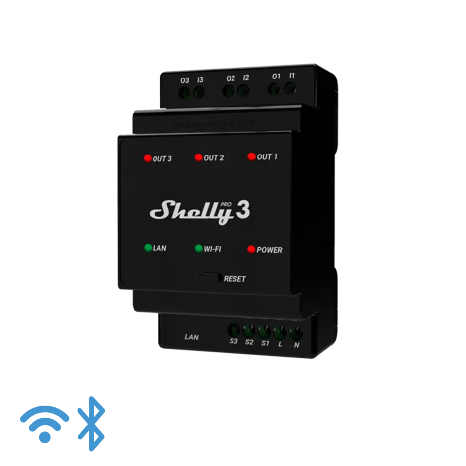shelly pro 3 releu smart wifi 3 canale 3x16a 01