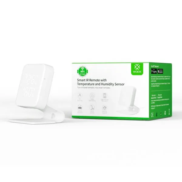 Telecomandă Universală Smart IR (Infraroșu) cu Senzor de Temperatură și Umiditate WiFi TUYA WOOX