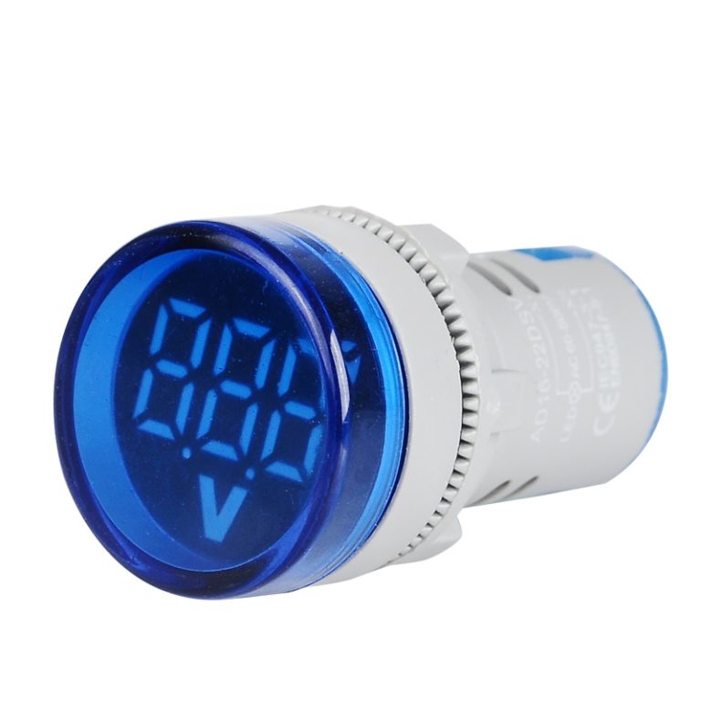 voltmetru digital cu led i afiaj luminos indicator de tensiune ac 60 500v albastru